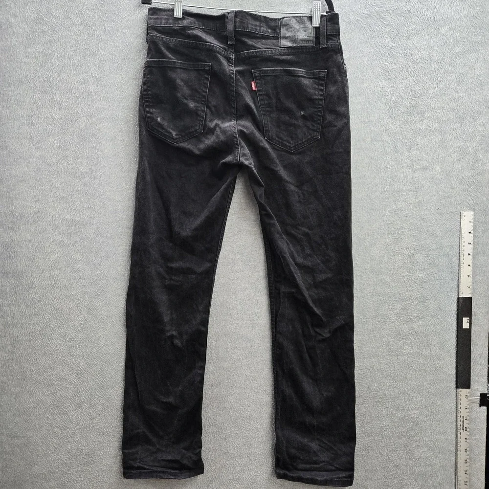 Levi's 514 Men Jeans 34X32 Black Denim Straight Fit‎ Grunge 31